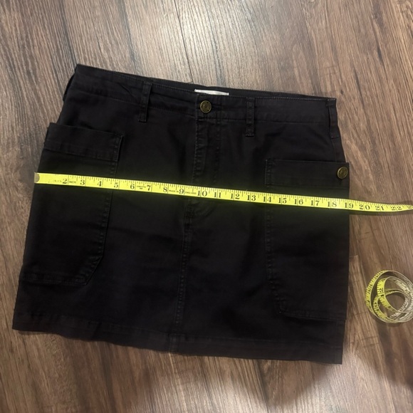 Black Frame mini cargo skirt- stretch twill sz 28 - Picture 7 of 7